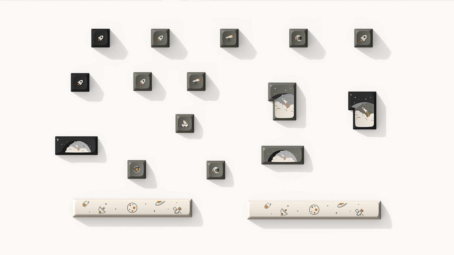 IQUNIX 键帽 搭便车键帽 太空键帽