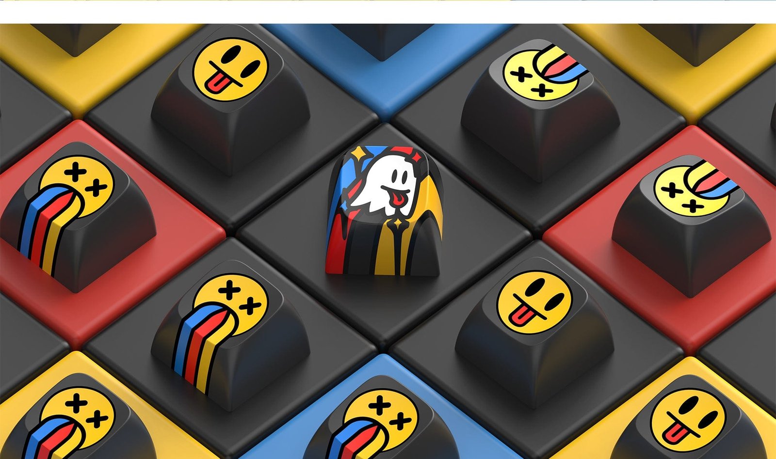 IQUNIX KEYCAPS SET GRAFFITI DIARY KEYCAPS PBT KEYCAPS