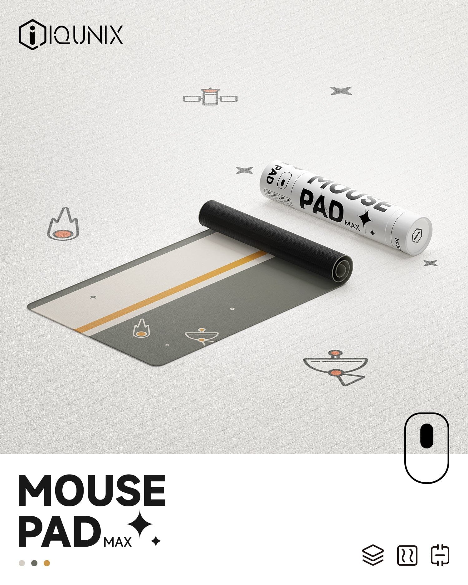 IQUNIX 鼠标垫 OG80 桌垫 F97 鼠标垫