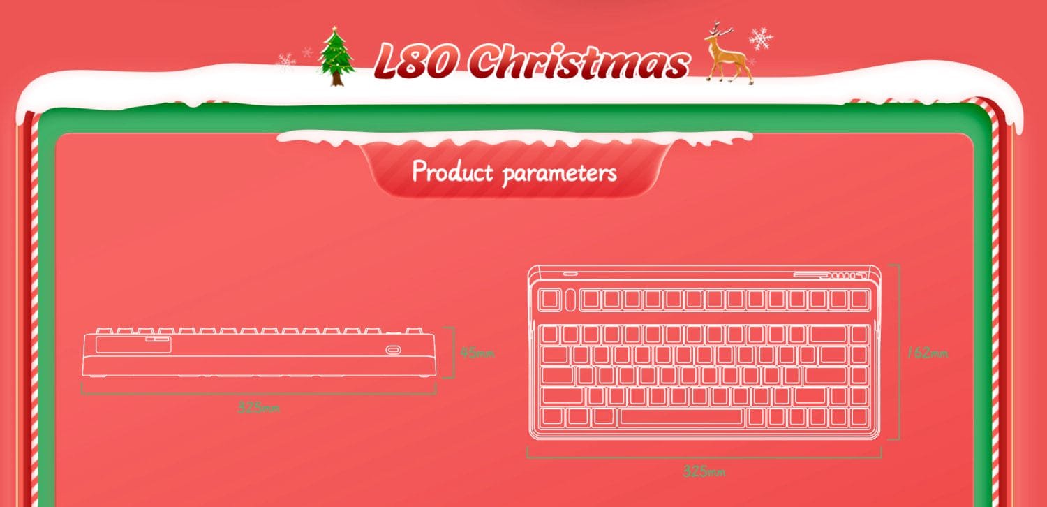 Christmas Gift Keyboard Christmas Theme Keyboard New Year Gift