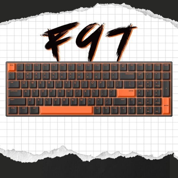 IQUNIX F97 Black Tangerine Wireless Mechanical Keyboard